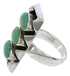 Turquoise Authentic Sterling Silver Southwestern Ring Size 6 UX33285